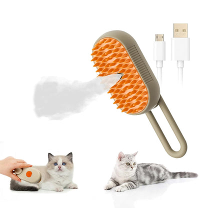 Cepillo y Masajeador de Vapor Perros y Gatos
