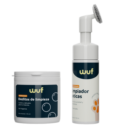 Kit Pañitos y Limpiador Paticas WUF