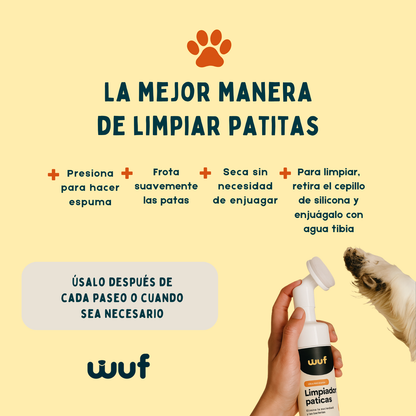 Limpiador Paticas Olor a Naranja Perros y Gatos