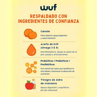 Snacks Probióticos para perros WUF