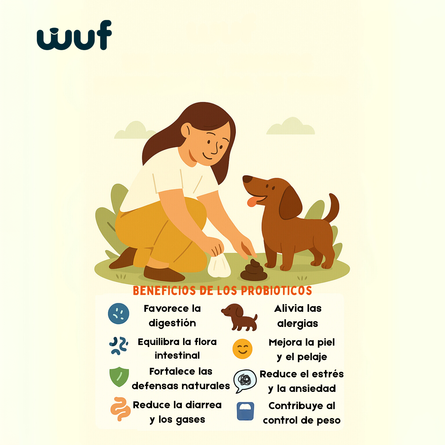 Snacks Probióticos para perros WUF